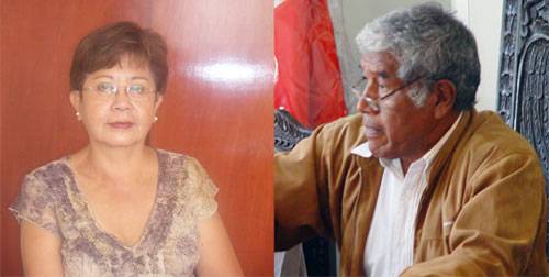 Consejera Regional  Nelly Tang y  Alcalde  de Huaral Jaime Uribe Ochoa