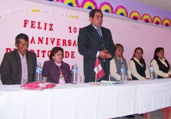 En ceremonia el alcalde Ándres Doroteo y demás autoridades.
