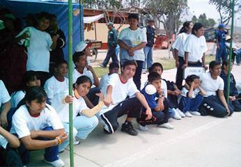 Participantes de las Instituciones Educativas  Especiales de Huaral y Chancay