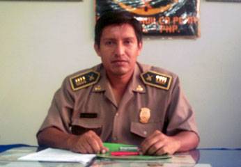 Comandante de Chancay Alfonso Huilca.