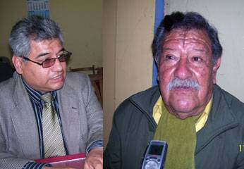Ángel Sánchez (Presidente de CFPL) y el periodista Anibal Morales Zampa