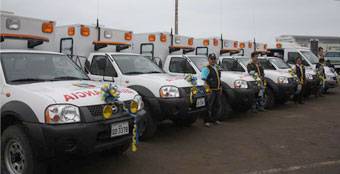 Una de las 12 ambulancias será para el distrito de Chancay