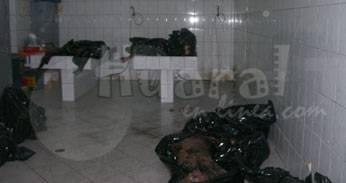 Cuerpos calcinados en la morgue de Chancay