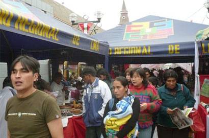 Feria en Huaral.