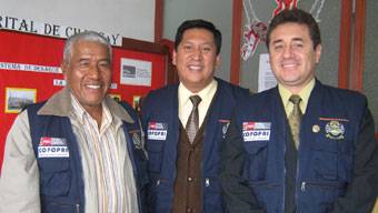 Alcalde de Huaral, alcalde de Chancay y el dr. Hernando Hidalgo de COFOPRI