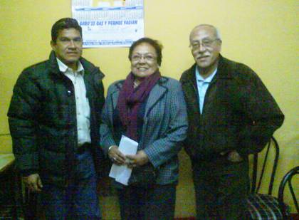 Integrantes Comite Electoral Cesar Ochoa, Gladis Carrillo y Moisés Reyes (Magu)