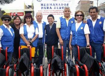 Integrantes del Rotary Club de La Molina Vieja 
