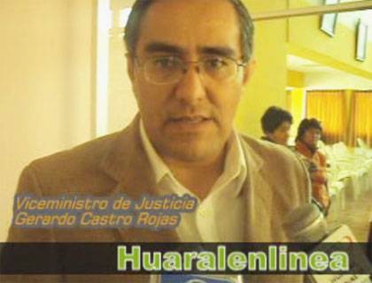 Gerardo Castro Rojas   ex vice Ministro Justicia