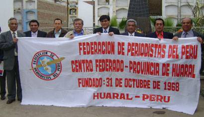 Periodistas del CFP de Huaral.