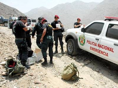 rescate de mineros sepultados en Huarochirí