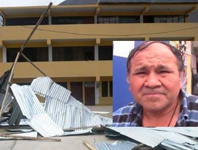 Piden apoyo para refacción de techos de calamina de la  I.E. del distrito de Acos Huaralenlinea.com