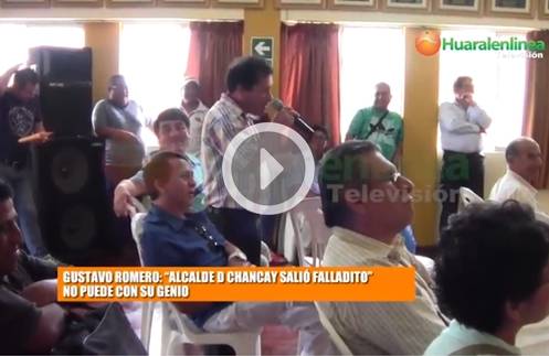 Gustavo Romero: «Alcalde de Chancay salió falladito»