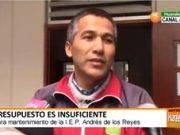 Director de I.E. Andrés de los Reyes presupuesto brindado por MINEDU para mantenimiento del plantel es insuficiente