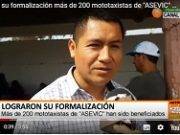Lograron su formalización más de 200 mototaxistas de «ASEVIC» han sido beneficiados (Video)