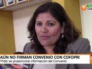 Aún no firman convenio con COFOPRI