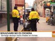 Boulevard no es cochera serenazgo desalojó motos lineales en Ánimas