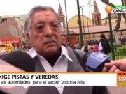 Exigen pistas y veredas a autoridades para el sector Victoria Alta – Huaral