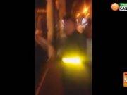 Gresca entre inspector y jalador de combi al parecer de la ruta Huaral- Chancay