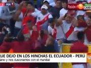 Lo que dejo en los hinchas el Ecuador vs Perú