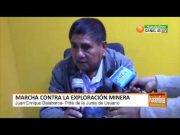 Realizarán marcha contra la exploración minera