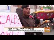 Hijos claman justicia para sus padres que sufrieron accidente de tránsito.