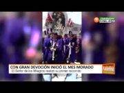Con gran devoción inició el mes morado