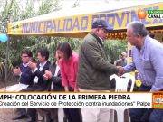 La alcaldesa Ana Kobayashi colocó la primera piedra en Cruz Blanca – Matucana