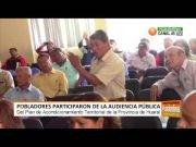 Pobladores participaron de la audiencia pública
