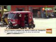 Solicitaron cambio de inspectores de transito