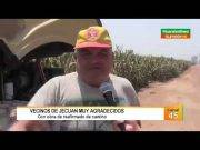 C.P. Jecuan agradecidos con el afirmado de la pista (VIDEO)