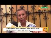 Aumento de 130 soles para los auxiliares de educación