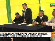GORE LIMA entregó una camioneta 0Km por su 33 aniversario del hospital de Huaral
