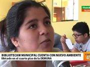 Biblioteca Municipal cuenta con nuevo ambiente ubicado en el cuarto piso de la Demuna