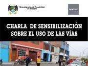 Municipalidad de Huaral promueve charla informativa de sensibilización sobre uso de vías