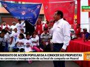 “Acción Popular” realizó caravana acciopopulista tras inauguración de local partidario