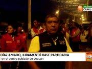 Díaz Amado, juramentó base partidaria en C.P. Jecuan