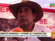 Alvarado desmintió rumores, y afirmó su candidatura