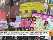 Pasacalle de sensibilización para simulacro de Sismo