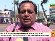 Candidatos deben definir su posición y el pueblo debe ser fiscalizador