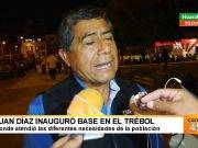 Juan Díaz inauguró base en el trébol donde atendió las diferentes necesidades de la población