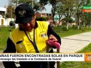 Dos menores fueron encontradas deambulando en parque «Residencial»