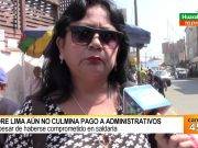 Gore Lima aún no culmina pago a administrativos a pesar de haberse comprometido