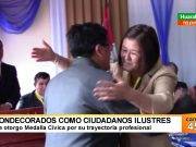 Condecorados como ciudadanos ilustre se otorgó Medalla Cívica por su trayectoria profesional