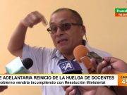 Docentes adelantarian huelga para este 14 de junio