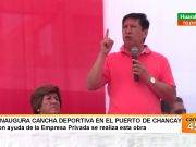 MDCH :Inaugura losa deportiva en el puerto de Chancay