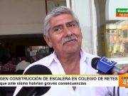 Presidente de la Apafa de I.E. «Simón Bolívar» de Retes, exige pronta construcción de Escalera