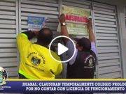 MPH clausura colegio por no tener Licencia Funcionamiento