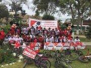 Huapaya participa de bicicleteada juvenil por el 62 aniversario de Acción Popular