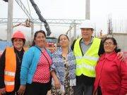 Alcalde Juan Álvarez Andrade verifica avance de obras del Mercado de Abastos de Chancay