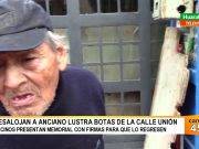 Medida de desalojo a lustrabotas, se debe a una orden judicial